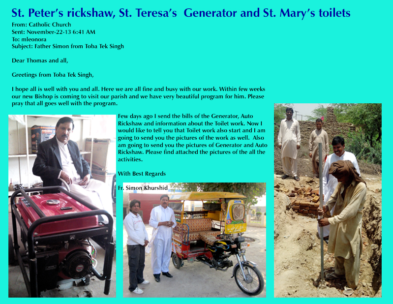 Toilets and a rickshaw....