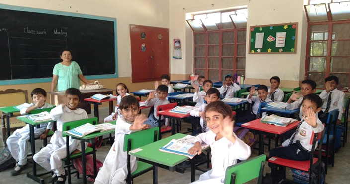 Children in class