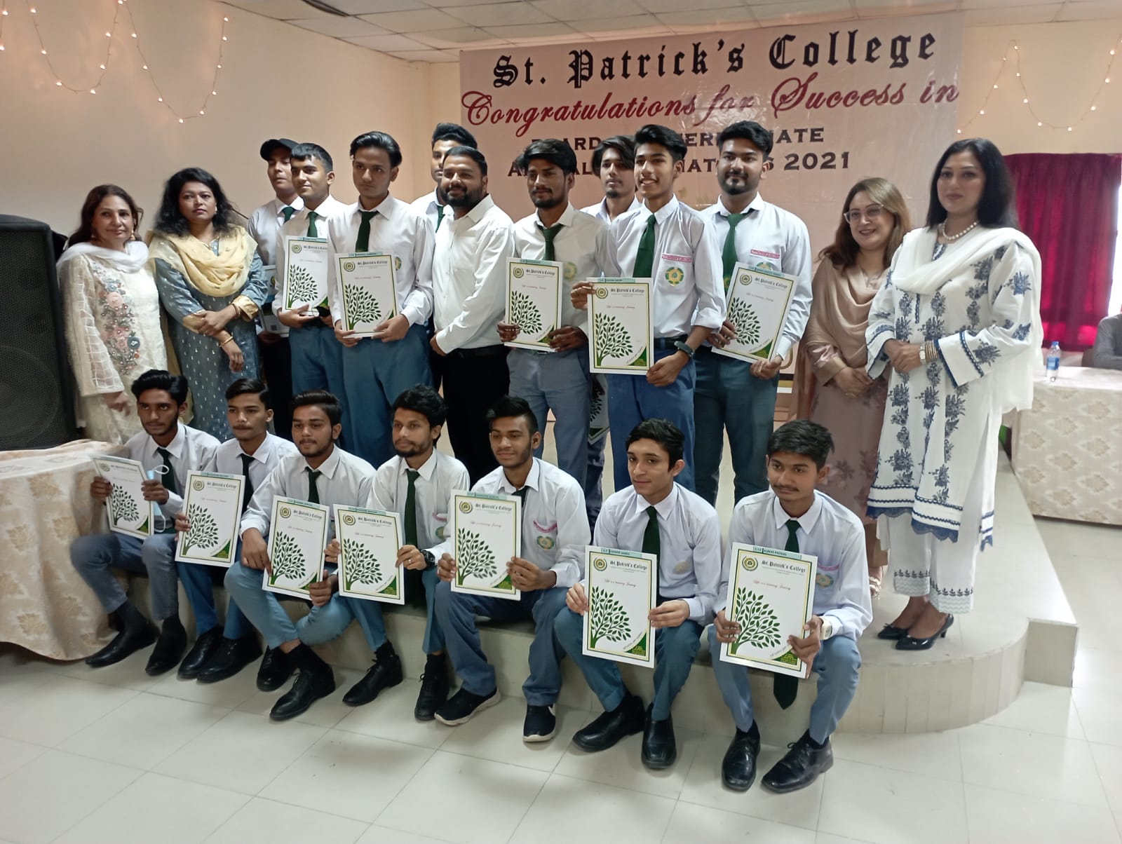 MLF Scholarship winners at St. Patrick's College - 2021